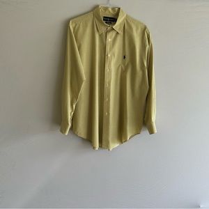 Ralph Lauren men’s long sleeve button down shirt. Neck is 17” and sleeves 32/33